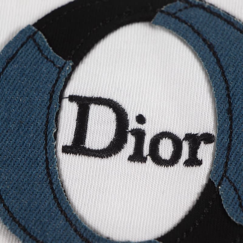 Embroidered Denim Patch T-Shirt