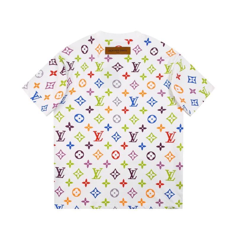 All-over Tricolor Print T-shirt