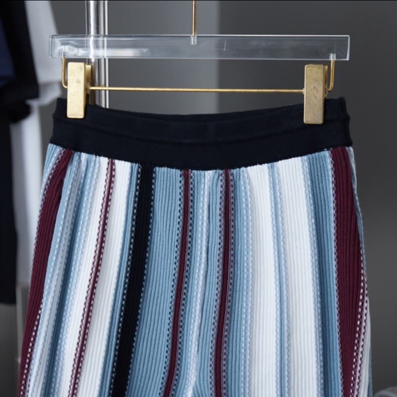 Striped Crochet Shorts