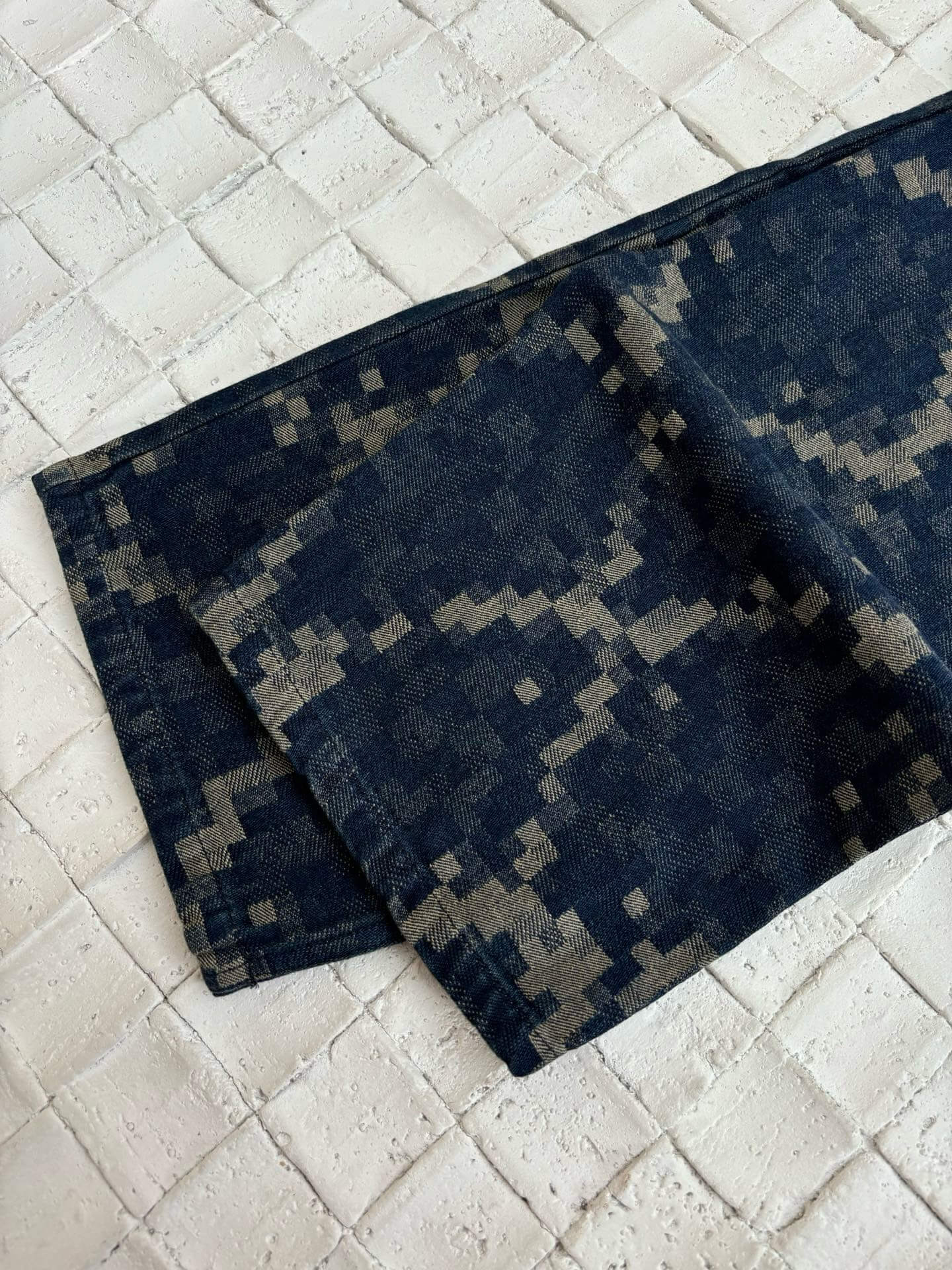 Snakeskin Print Denim Jeans