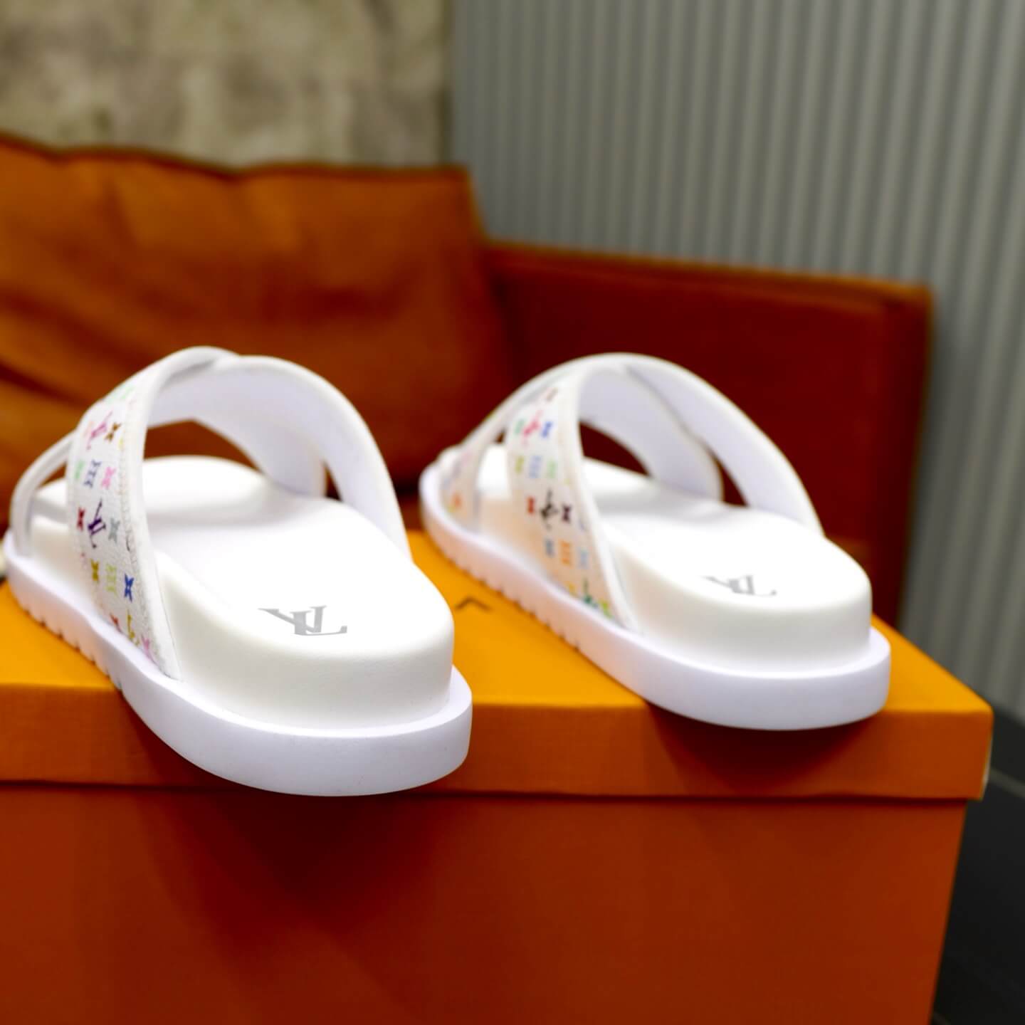 Pantuflas de jacquard de colores
