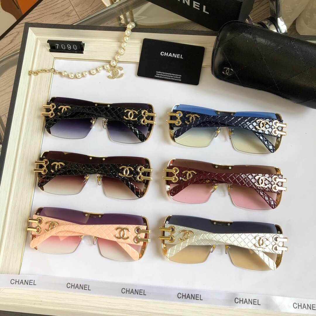 Gafas de sol de una pieza sin marco con diseño degradado