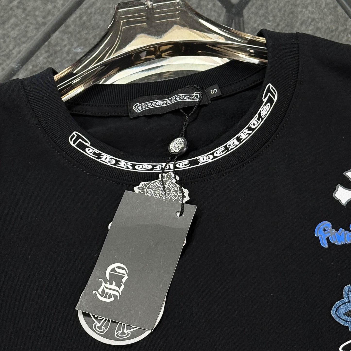 Denim Patch Embroidery T-Shirt