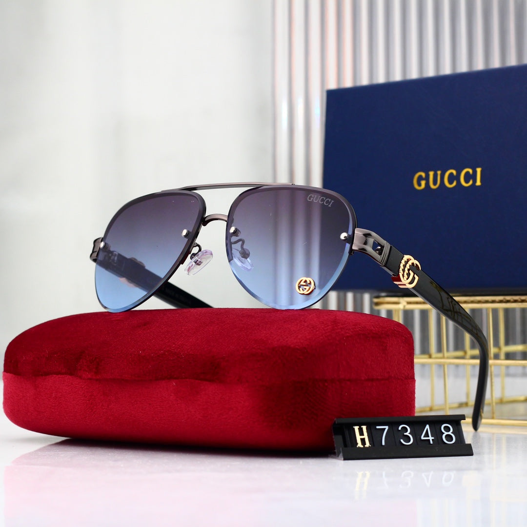 Gafas de sol de aviador con degradado