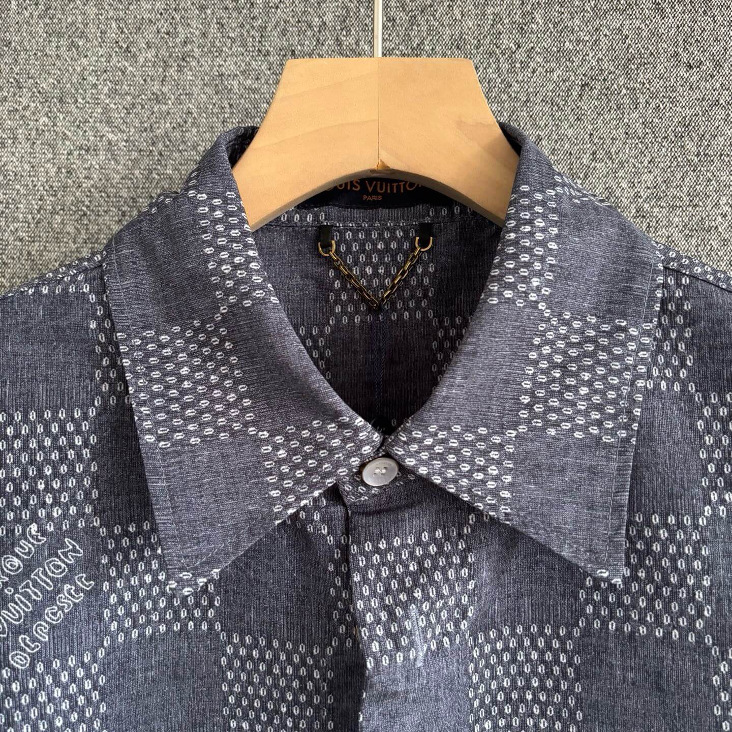 Collared Short Sleeve Checkered Shirt