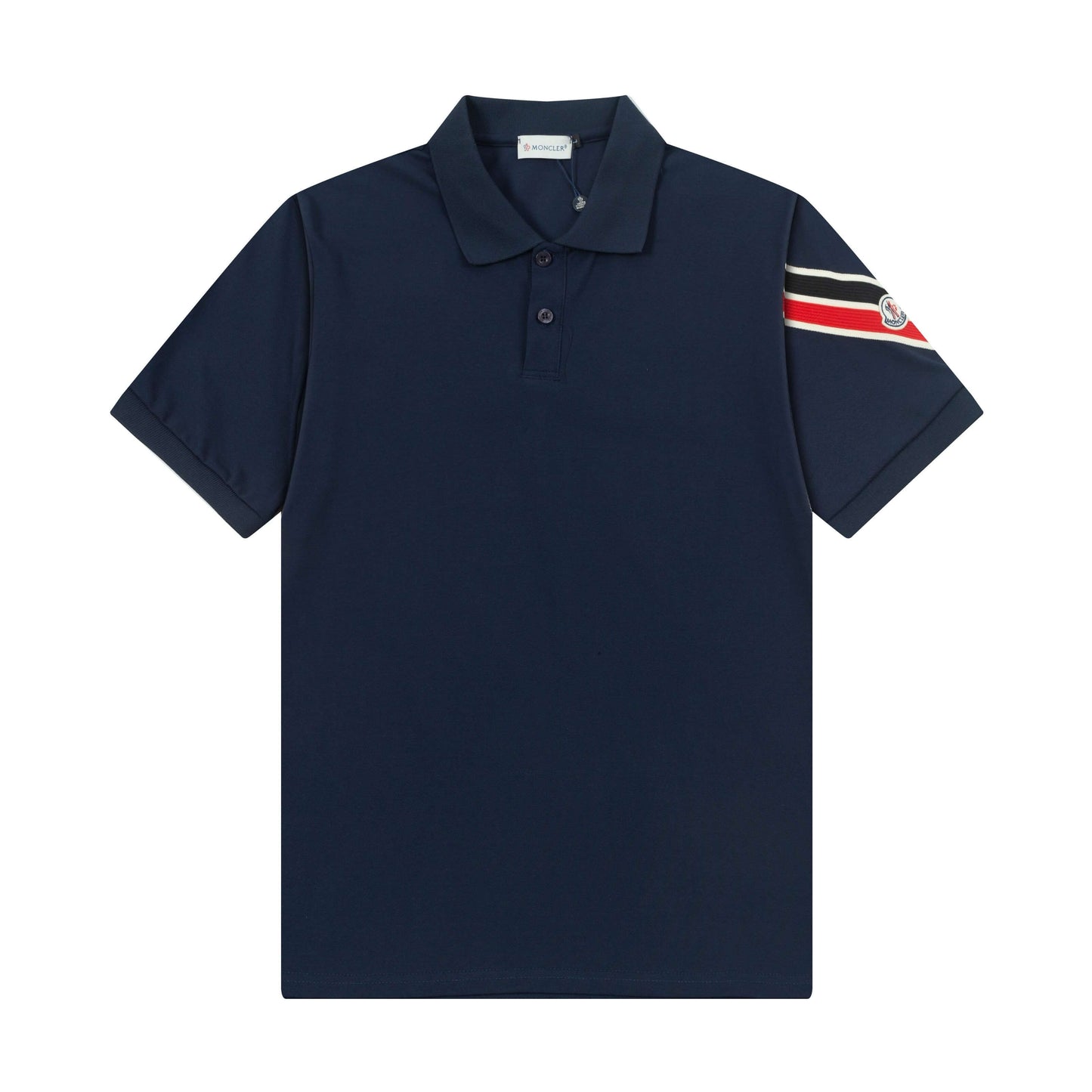 Polo de rayas en las mangas