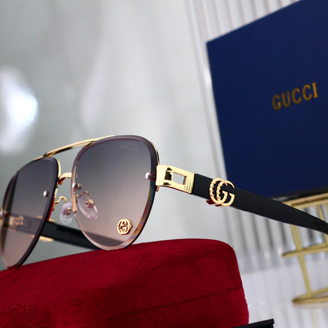 Gafas de sol de aviador con degradado