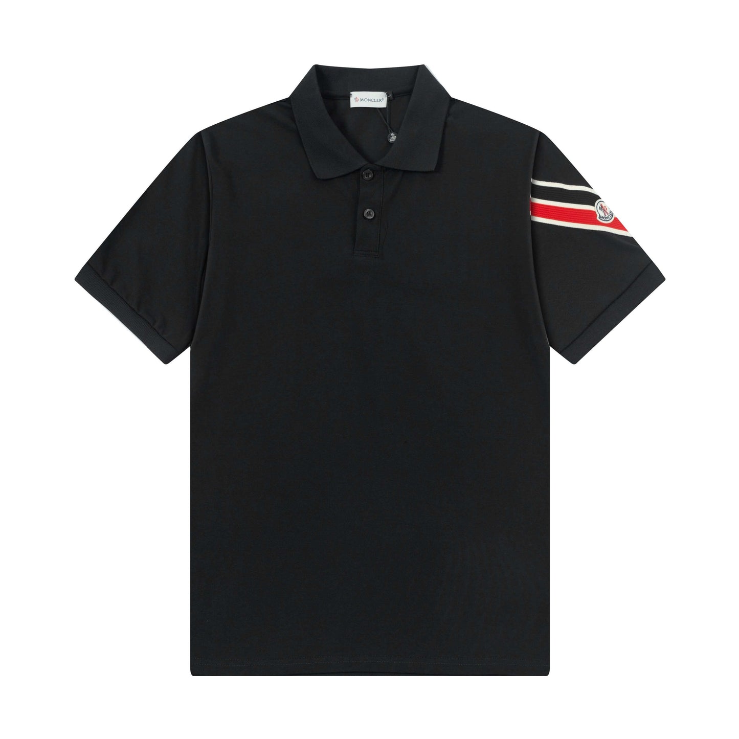 Polo de rayas en las mangas