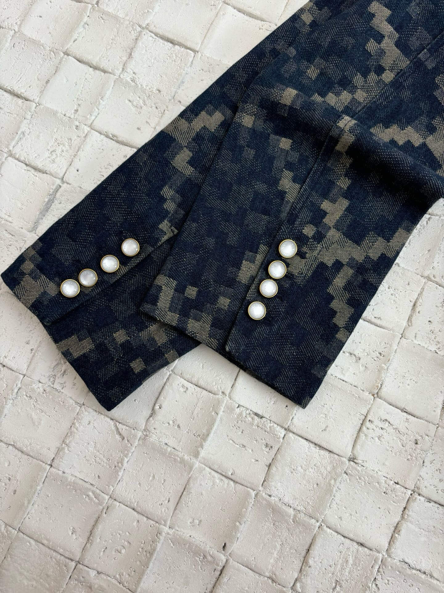Python Pattern Denim Jacket
