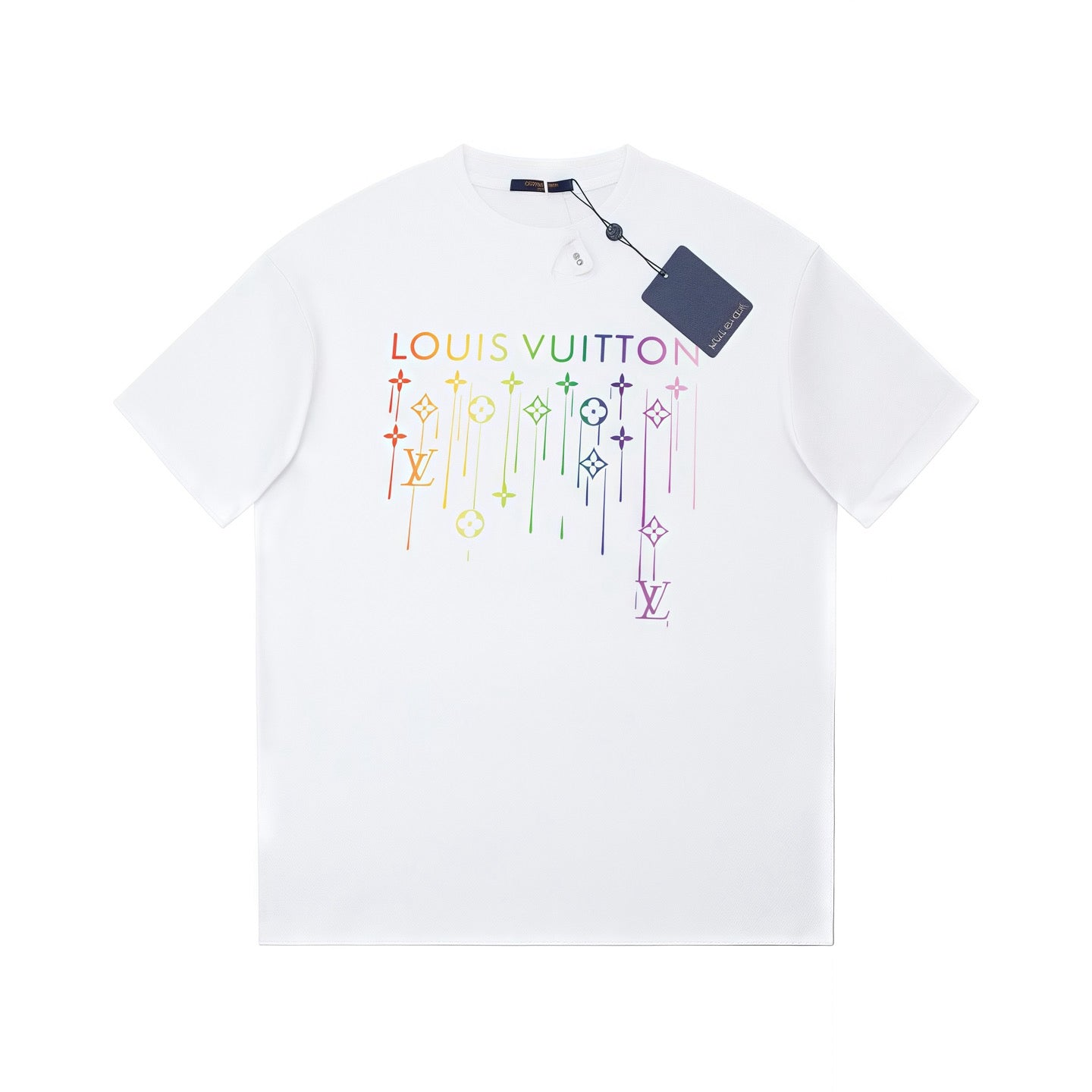 Camiseta con estampado de borlas de colores