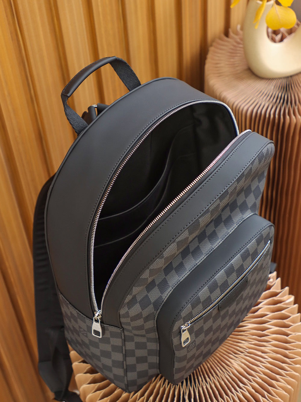 Sac à dos classique à damier