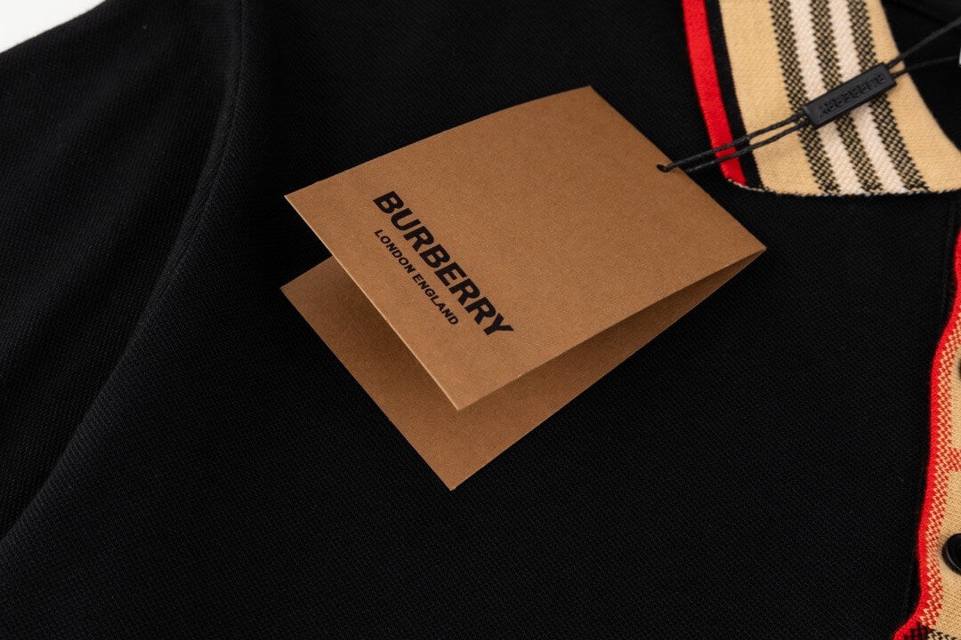 Camiseta polo clásica con cuello a cuadros