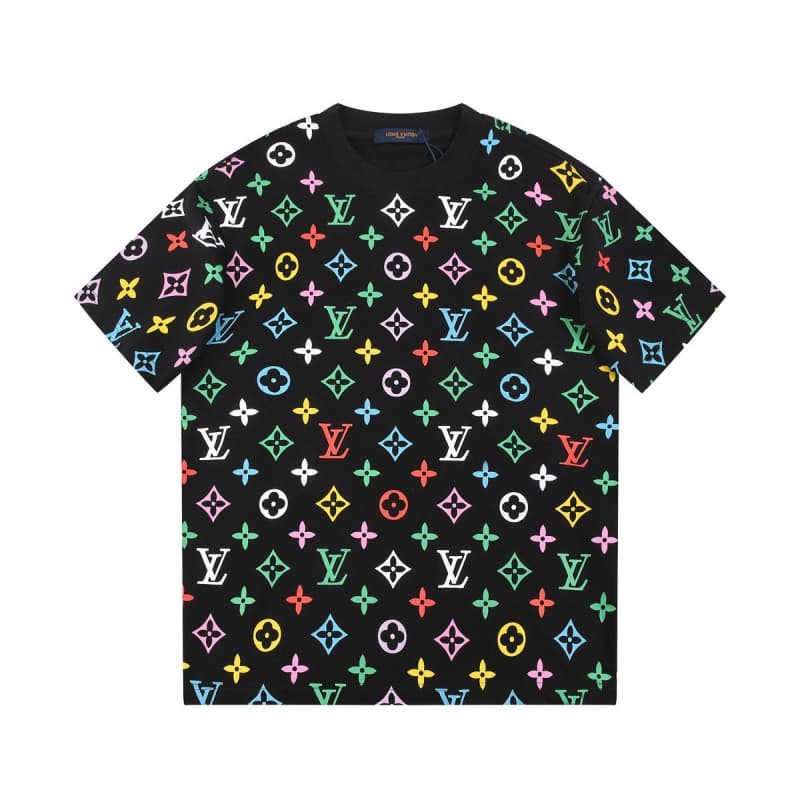 All-over Tricolor Print T-shirt