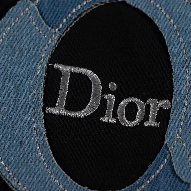 Embroidered Denim Patch T-Shirt