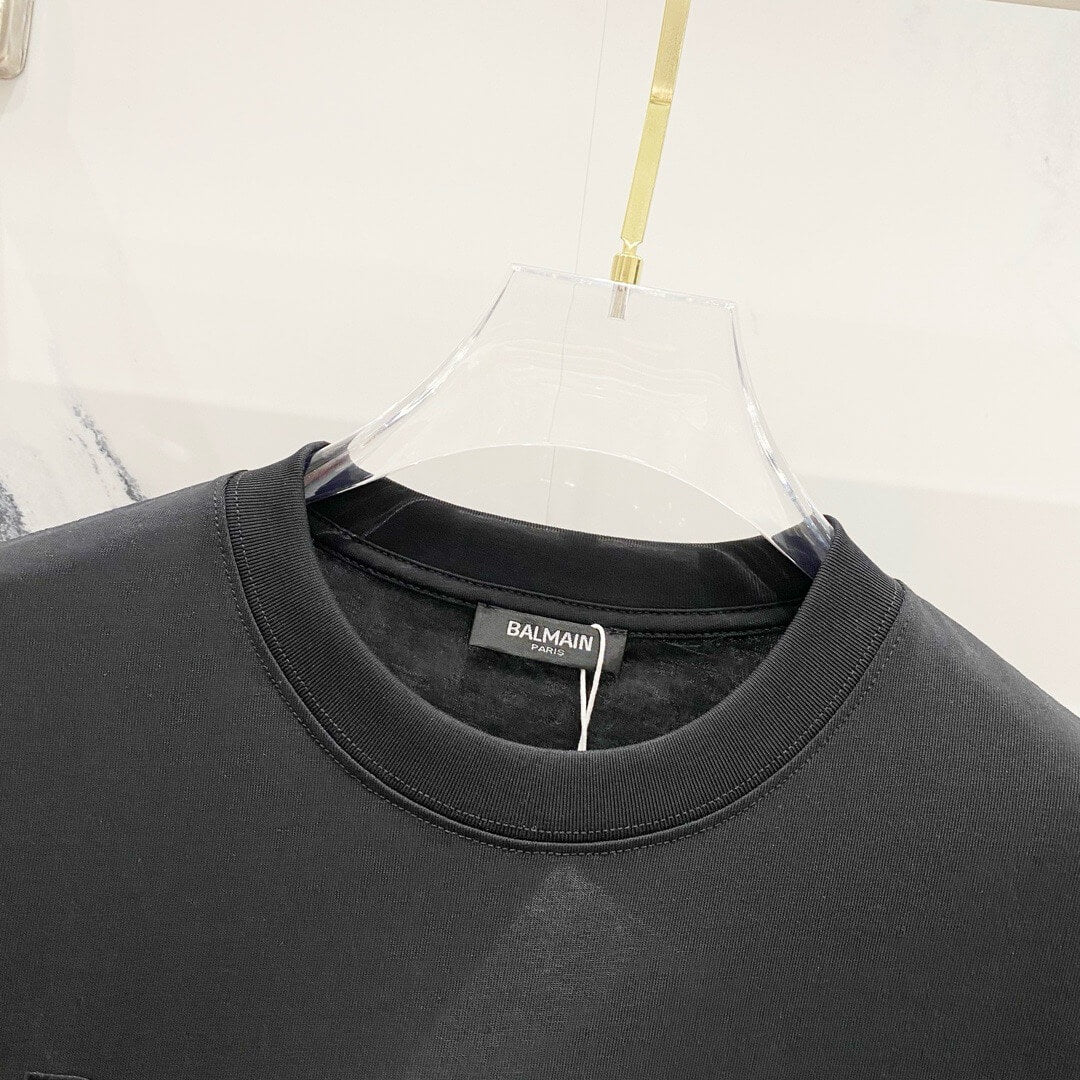 Camiseta con estampado de letras de doble sombra