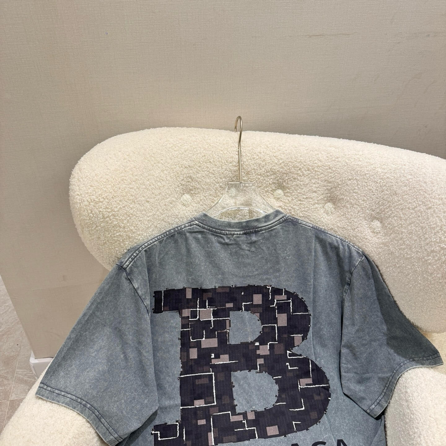 Distressed Letter B T-Shirt