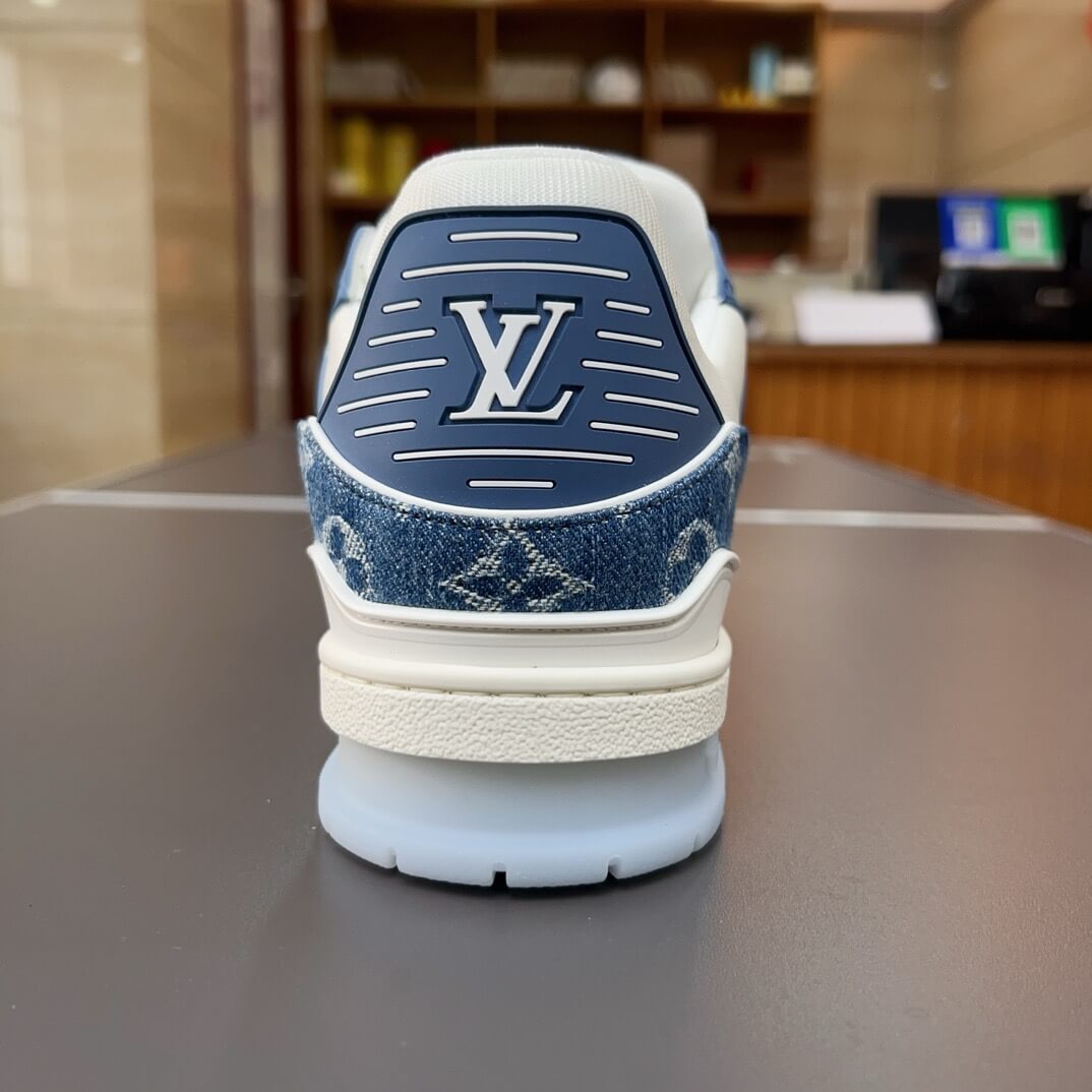 New Blue All-Over Print Sneakers