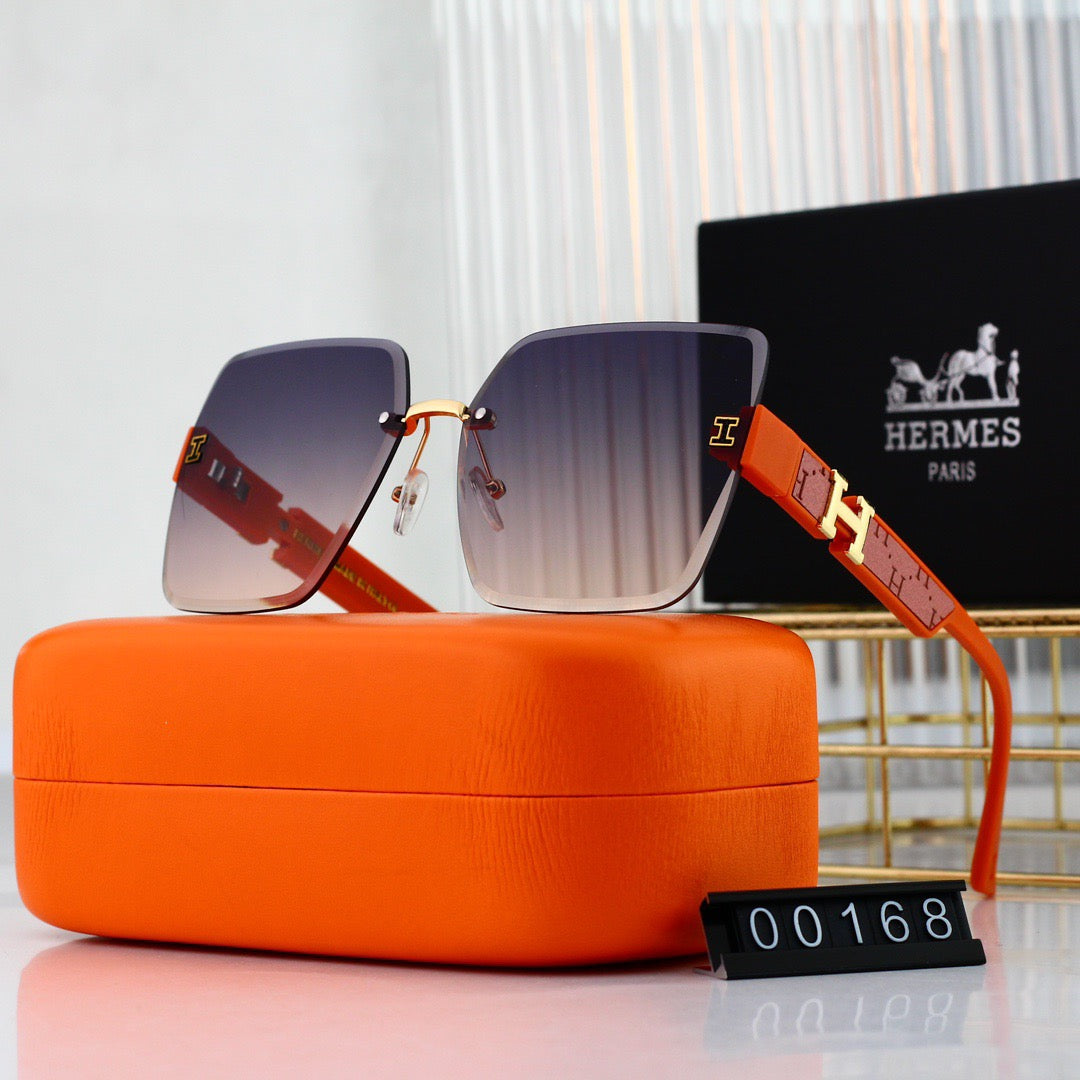 Gafas de sol sin marco con degradado de alta gama
