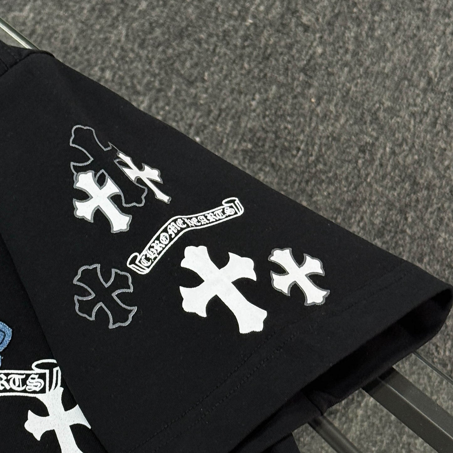Denim Patch Embroidery T-Shirt