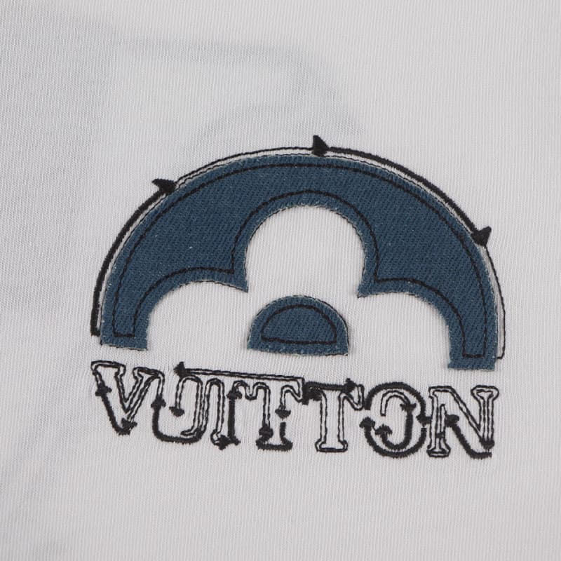 2025 Embroidered Denim Patch T-Shirt