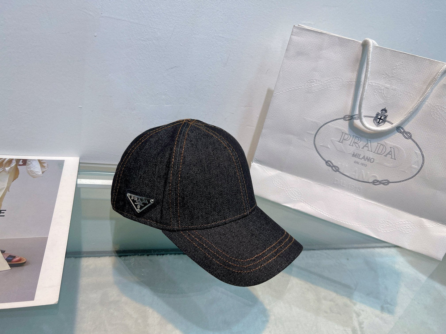 gorra de béisbol de mezclilla