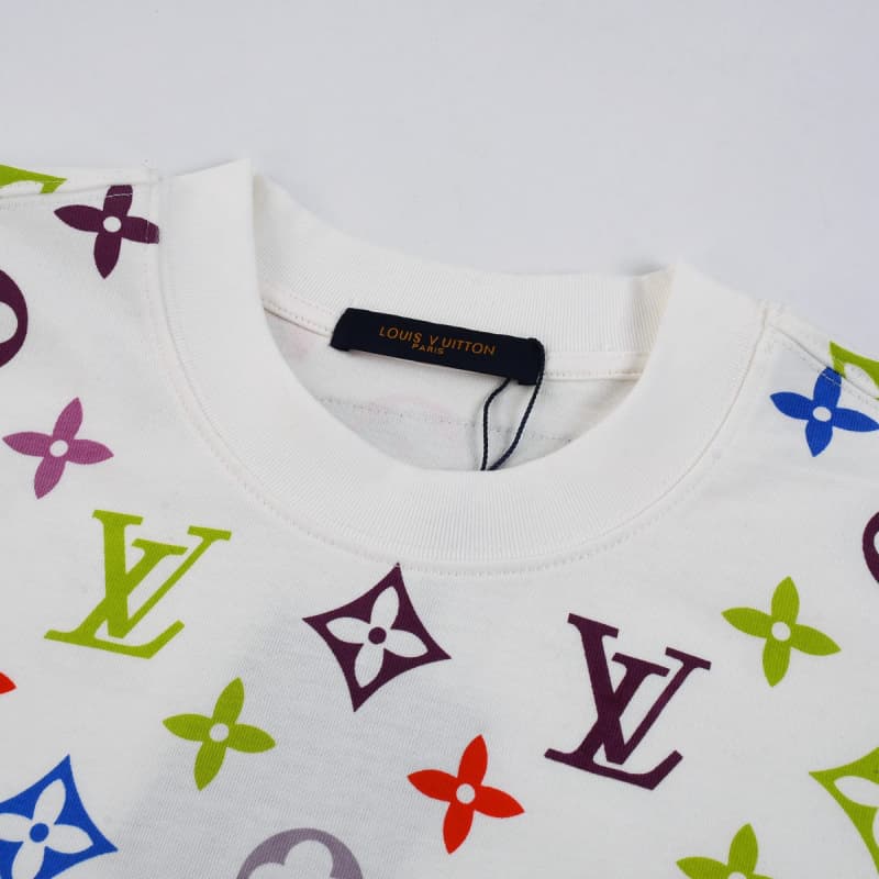 All-over Tricolor Print T-shirt