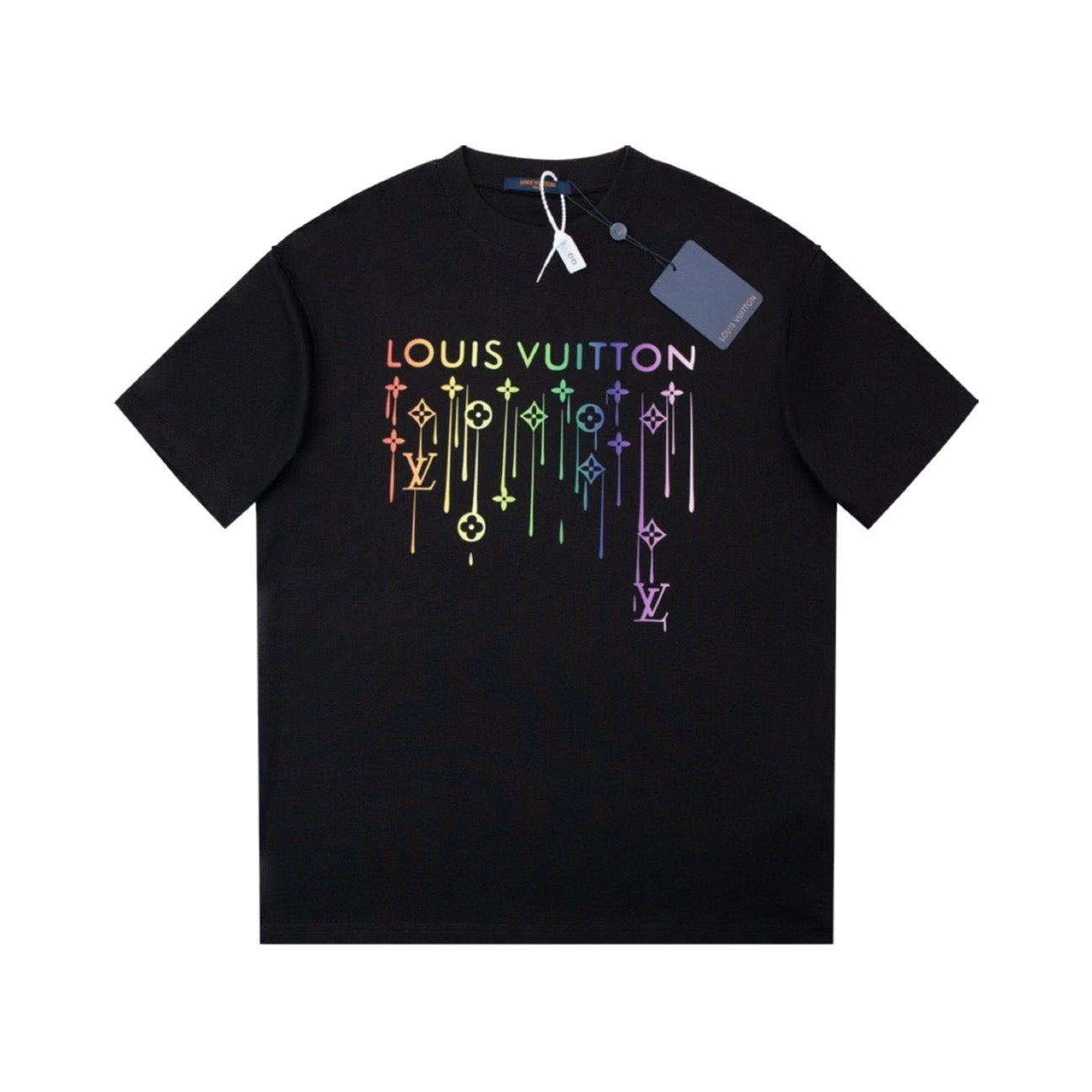 Camiseta con estampado de borlas de colores