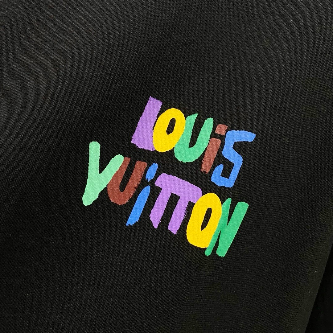Camiseta con estampado de letras de colores