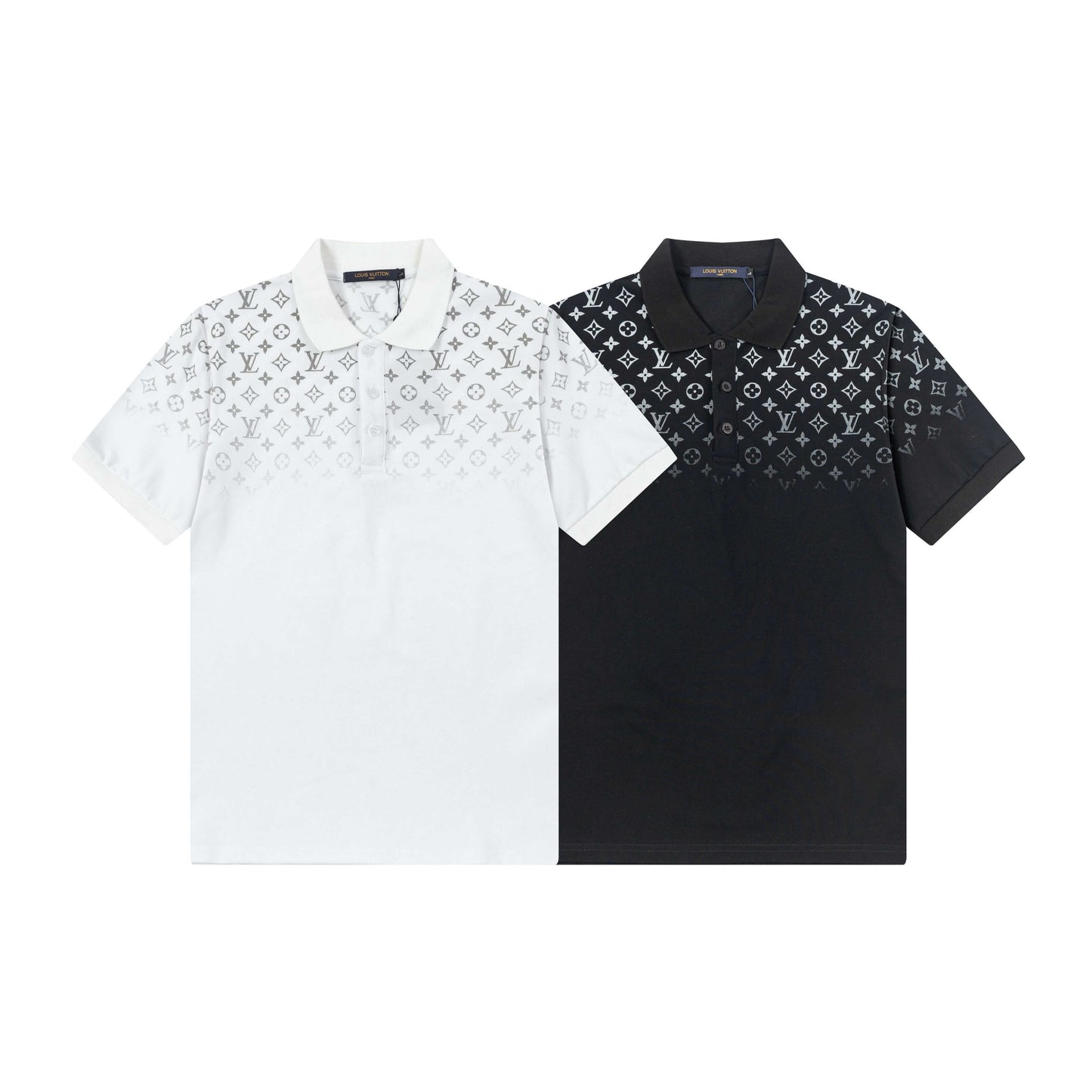 Polo con estampado completo degradado