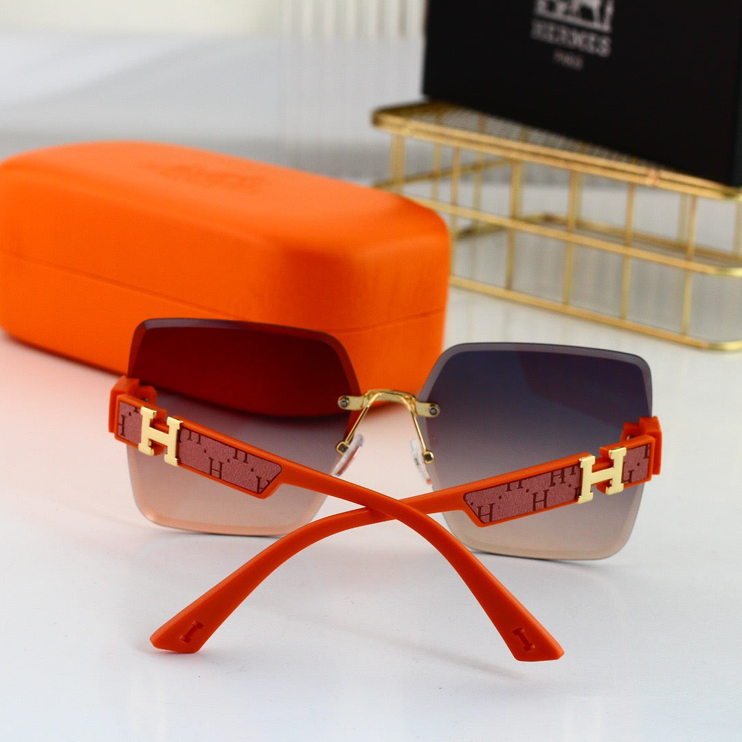 Gafas de sol sin marco con degradado de alta gama