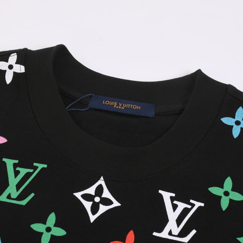 All-over Tricolor Print T-shirt