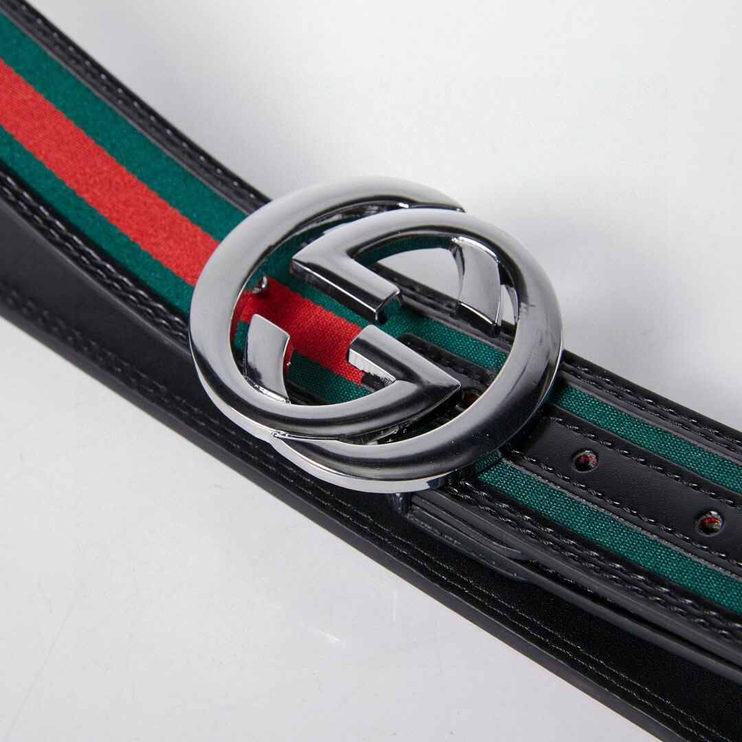 Ceinture contrastée rétro moderne rouge et verte