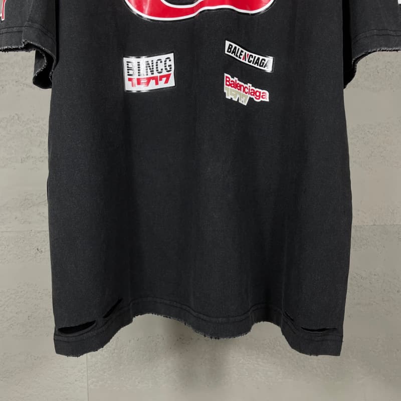 Camiseta vintage desgastada y lavada