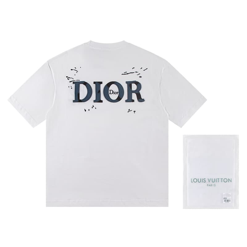 Embroidered Denim Patch T-Shirt