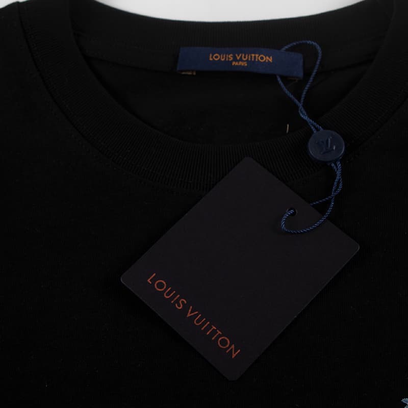 2025 Embroidered Denim Patch T-Shirt