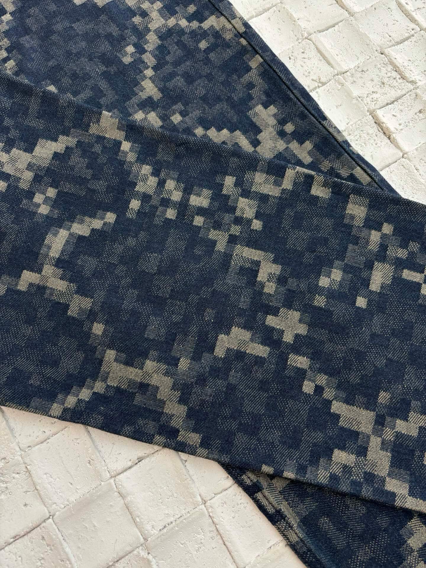 Snakeskin Print Denim Jeans