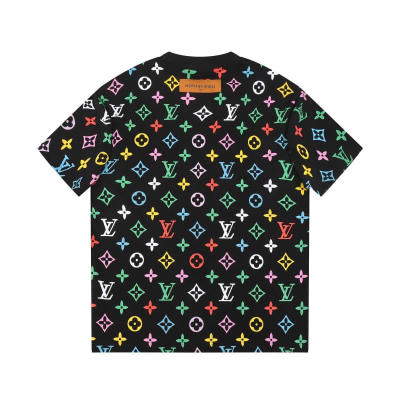 All-over Tricolor Print T-shirt