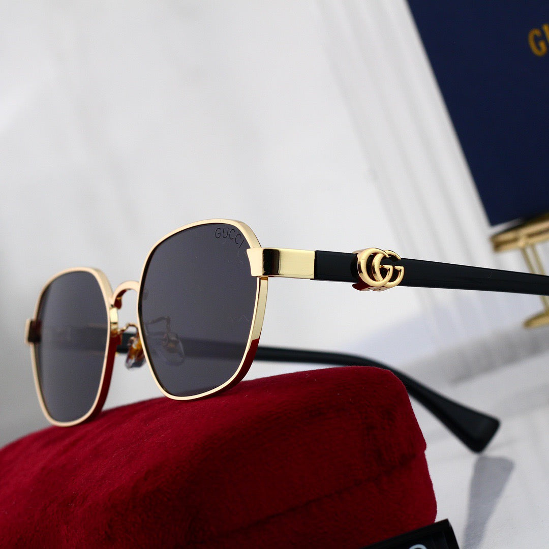Gafas de sol vintage planas y ovaladas