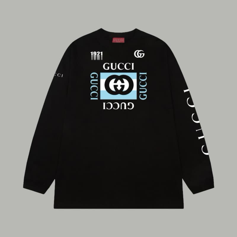 New Color Classic Letter Print Long Sleeve Shirt