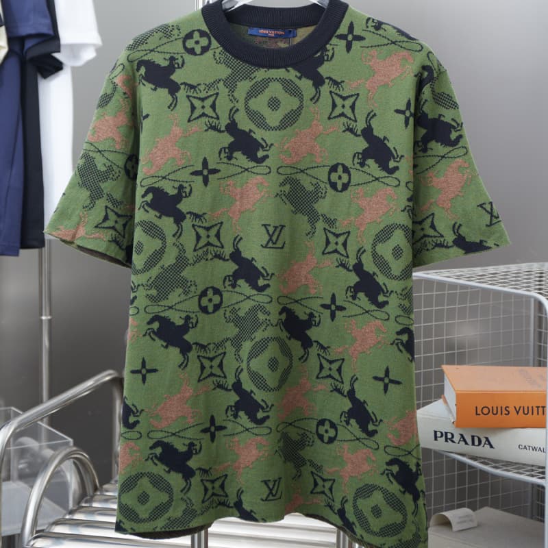 Camiseta de punto de camuflaje