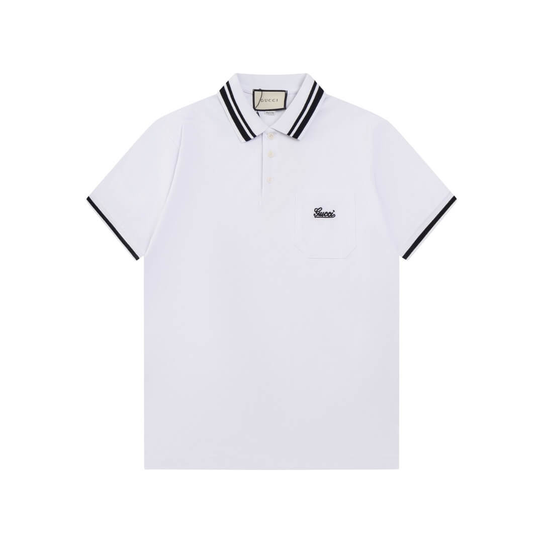 Camiseta polo con bordado de letras
