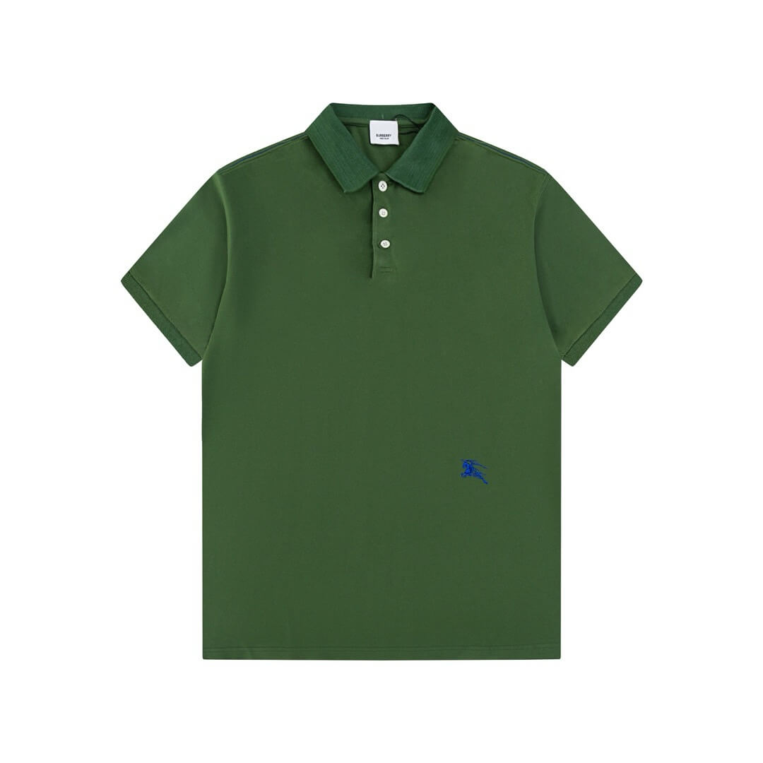 Camiseta polo con bordado de caballo de guerra en la cintura