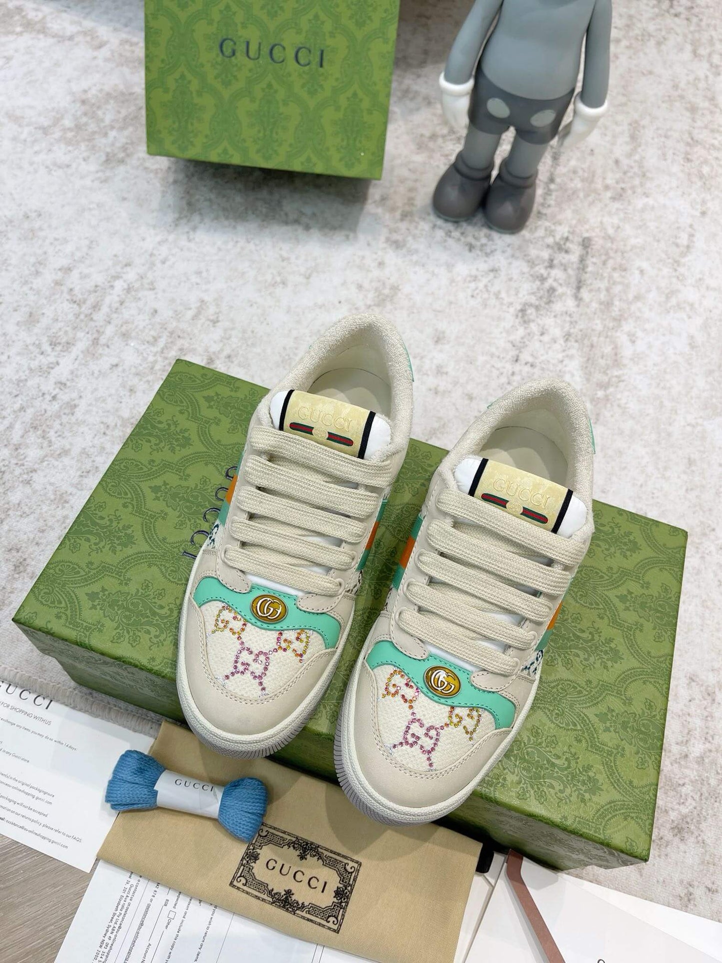 Zapatillas retro verde claro