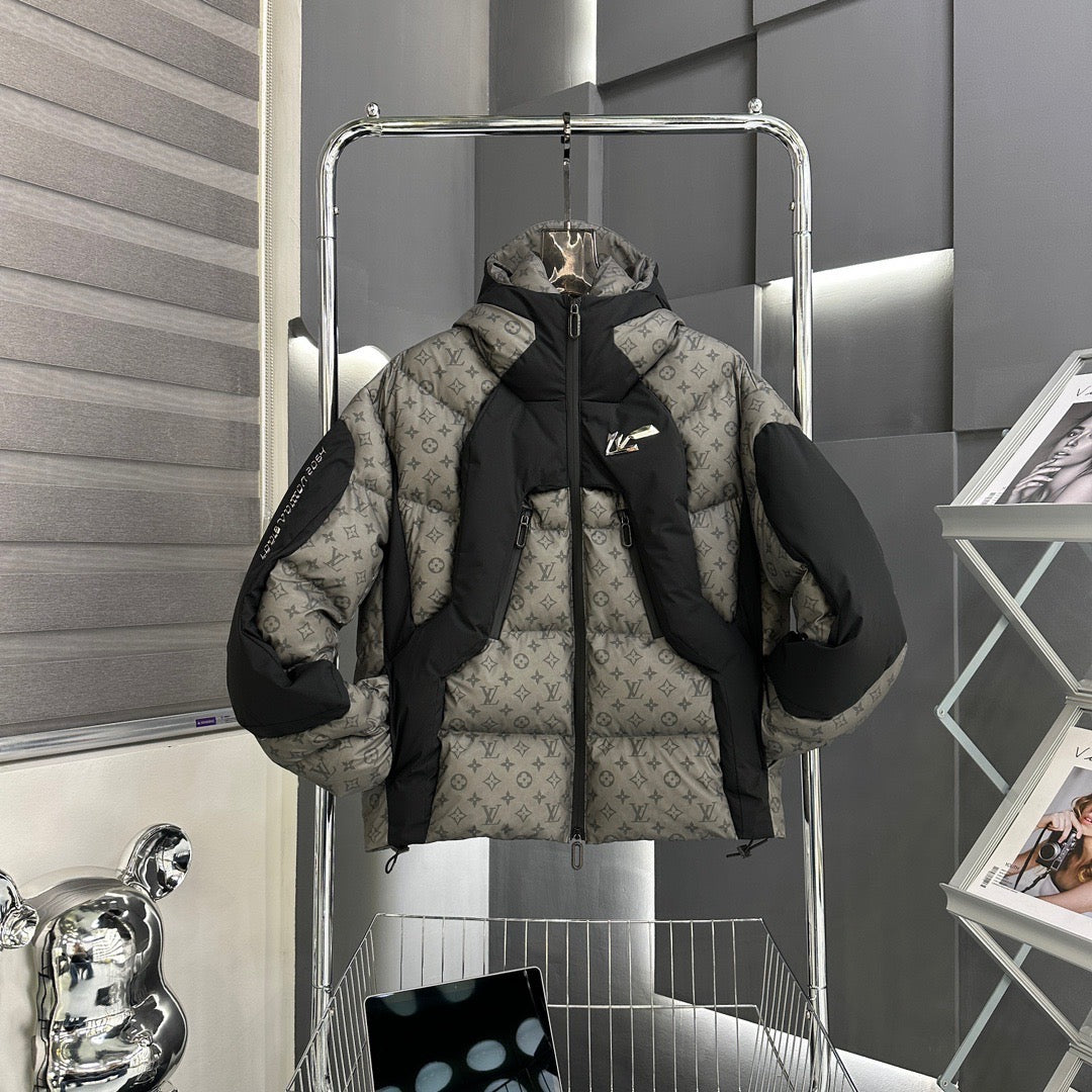 Chaqueta de plumón de tela que cambia de color sensible a la temperatura