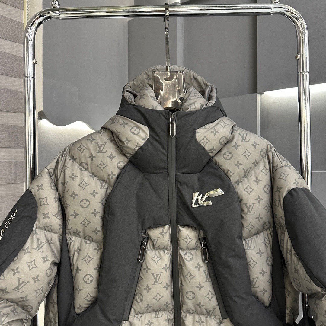 Chaqueta de plumón de tela que cambia de color sensible a la temperatura