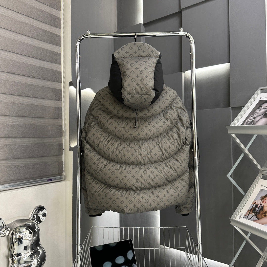 Chaqueta de plumón de tela que cambia de color sensible a la temperatura