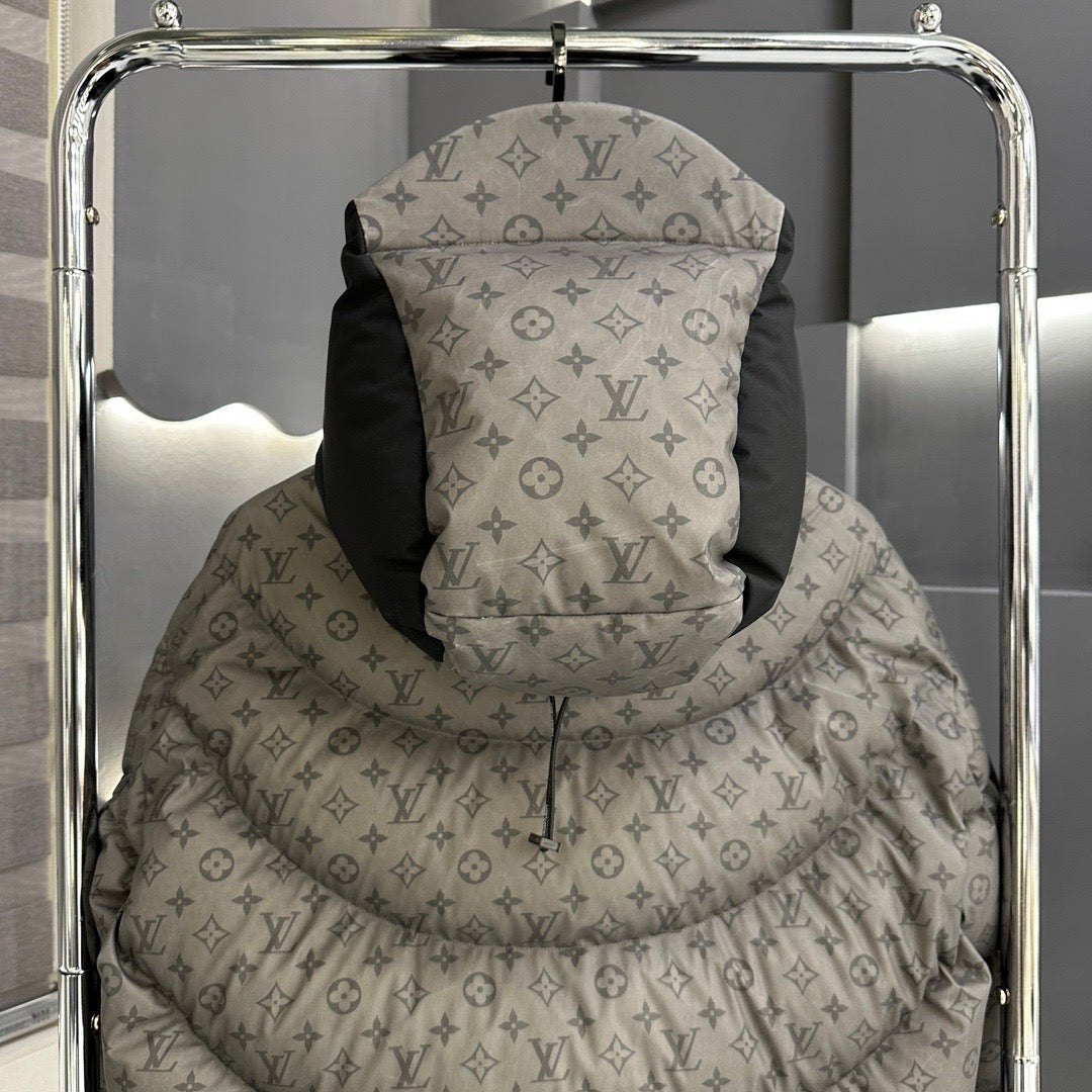 Chaqueta de plumón de tela que cambia de color sensible a la temperatura