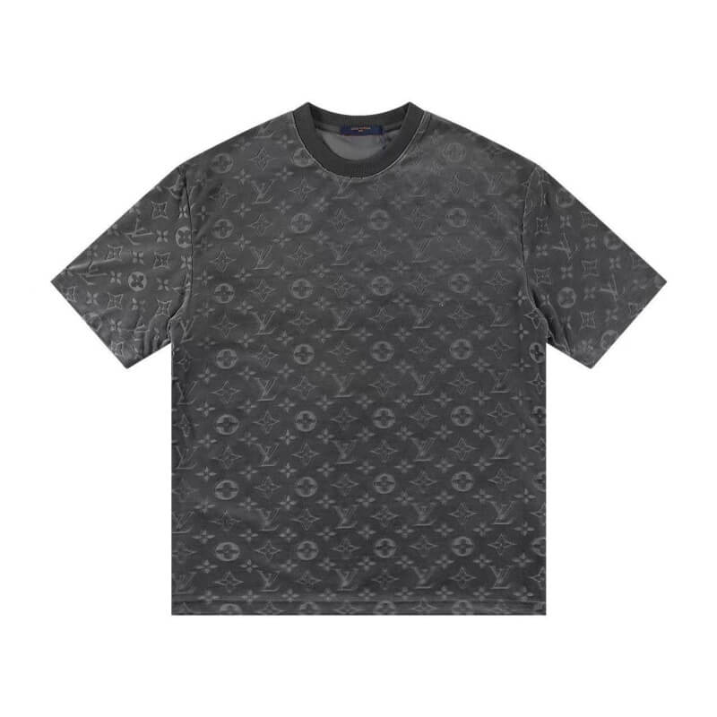 Camiseta clásica estampada en relieve por todas partes