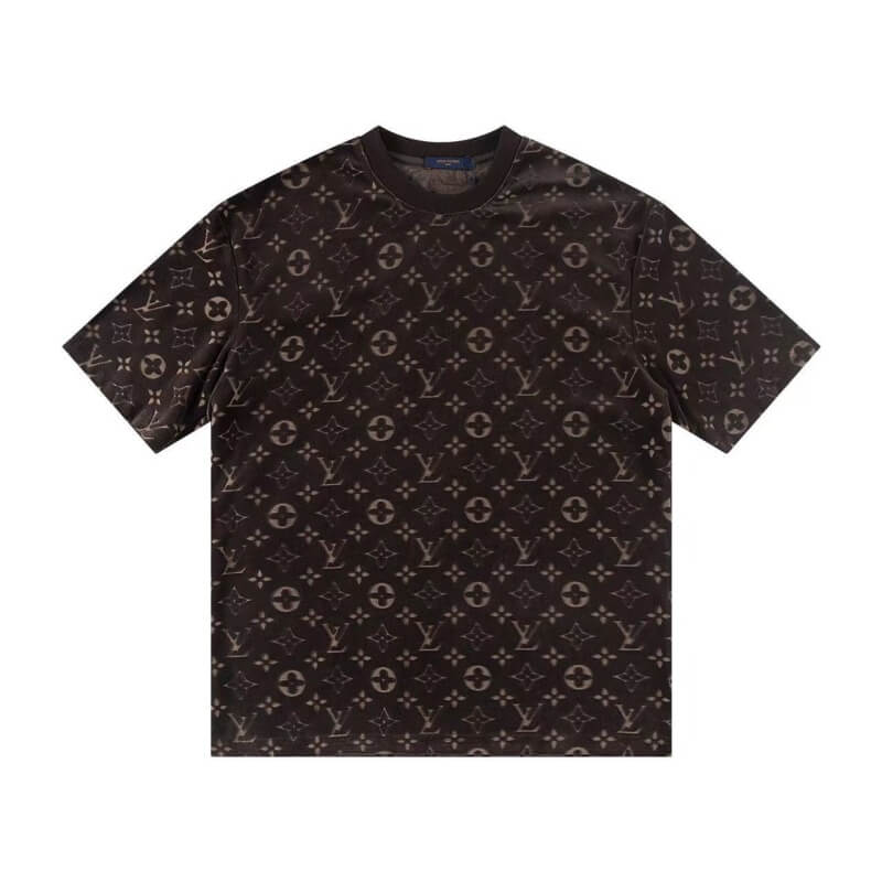 Camiseta clásica estampada en relieve por todas partes