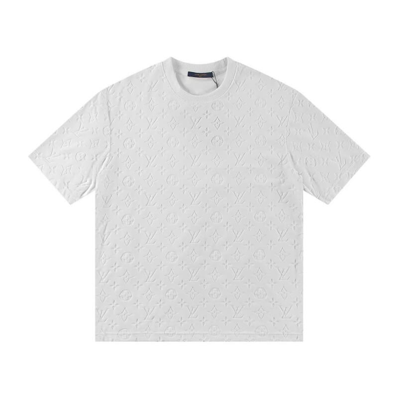 Camiseta clásica estampada en relieve por todas partes